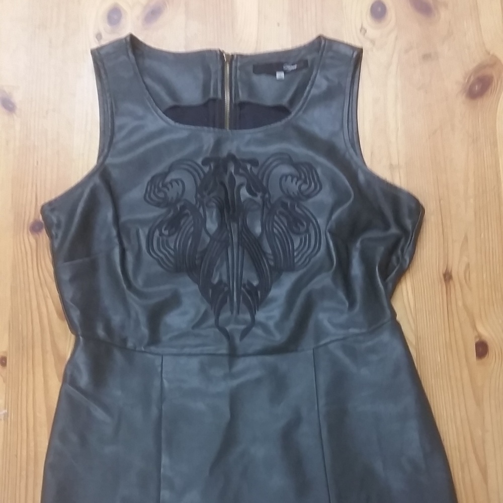 Sugar Lips Pleather Dress